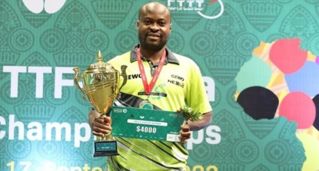 Quadri Aruna Retains ITTF African Championship Title